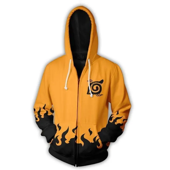 Naruto Hoodie -  Naruto Seal Zip Up Hoodie Csos106