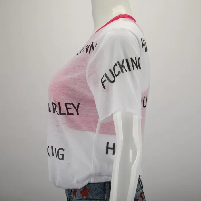 Birds Of Prey Harley Quinn Costumes Full Set Vest Short Pants T-Shirts Woman Halloween Cosplay Costume