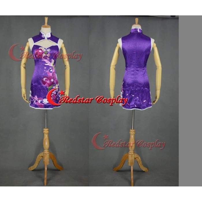 Love Live Kousaka Honoka Cheongsam Chinoiserie Minami Kotori Girl Sexy Purple Dress Cosplay Costumes