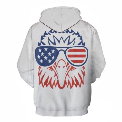 Glaring American Eagle 3D - Sweatshirt, Hoodie, Pullover