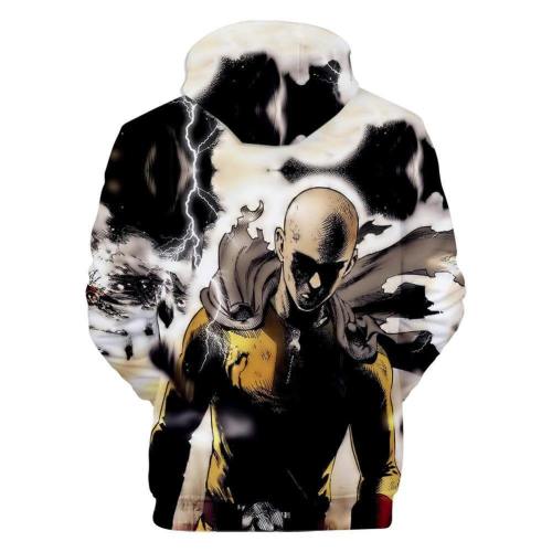 One Punch Man Hoodies - Saitama Drawstring Pullover Hoodie