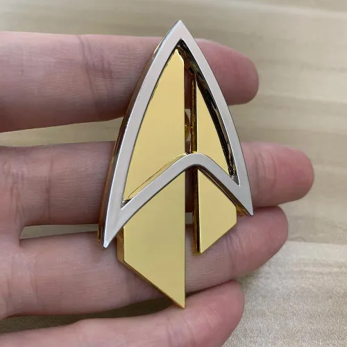 Star Trek Admiral Jl Picard Pin The Next Generation Communicator Gold Pin Brooches Badge  Accessories Badge Metal