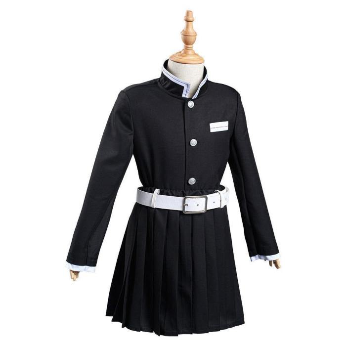 Demon Slayer: Kimetsu No Yaiba Tsuyuri Kanawo Kids Girls Skirt Cloak Outfits Halloween Carnival Suit Cosplay Costume