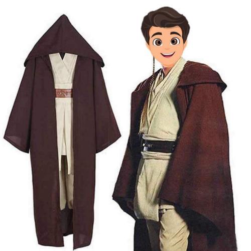 Star Wars Anakin Skywalker Jedi Warrior Cosplay Costume Darth Vader Cloak Adult Hooded Men'S Robe Cloak Gladiator Garment