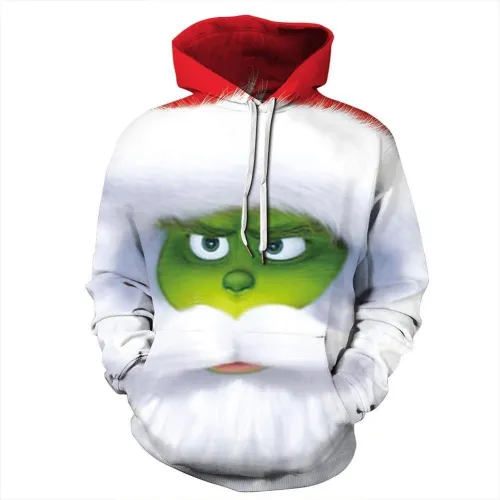 Grinch Hoodie - The Grinch Pullover Hooded Sweatshirt