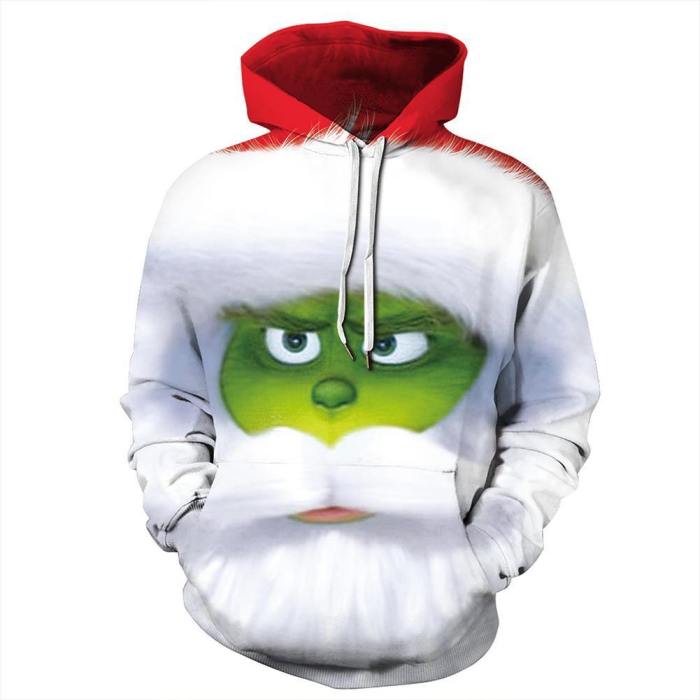 Grinch Hoodie - The Grinch Pullover Hooded Sweatshirt