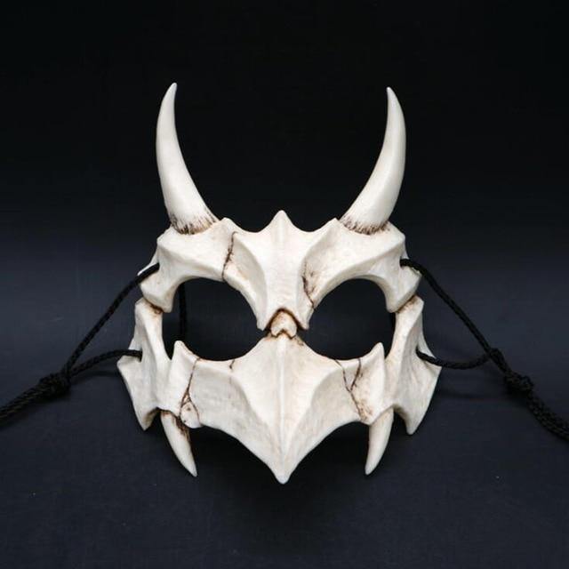 Japanese Dragon God Mask Halloween Cosplay Skull Scary Masks Costumes