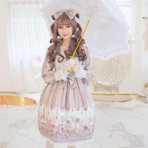 Lolita Dress Costume Retro Punk Girls Cosplay Dresses