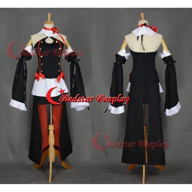 Seraph Of The End Vampire Krul Tepes Black Lolita Dress Cosplay Costume