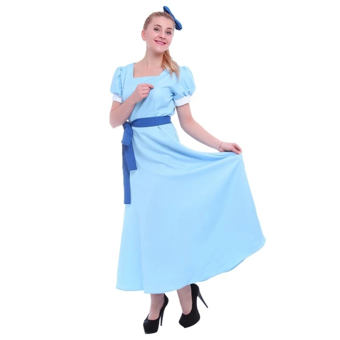 Wendy Darling Dress Peter Pan Costumes Girls Women Party Rachel Cosplay