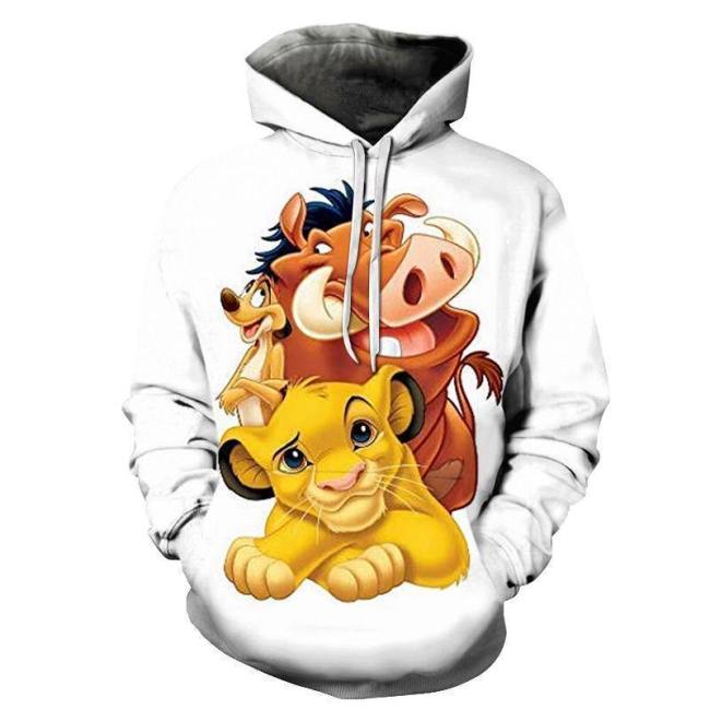 Simba Team Cartoon 3D - Sweatshirt, Hoodie, Pullover