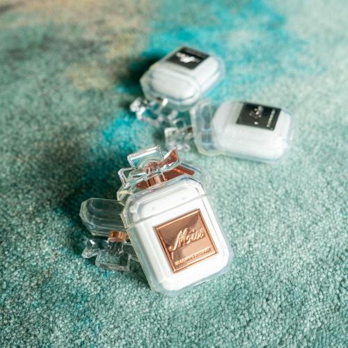 Luxury Crystal Perfume Bottle Apple Airpods Protective Case Cover