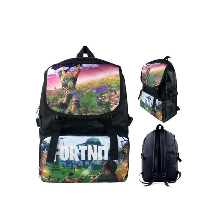 Game Fortnite 17  Canvas Bag Shoulder Backpack