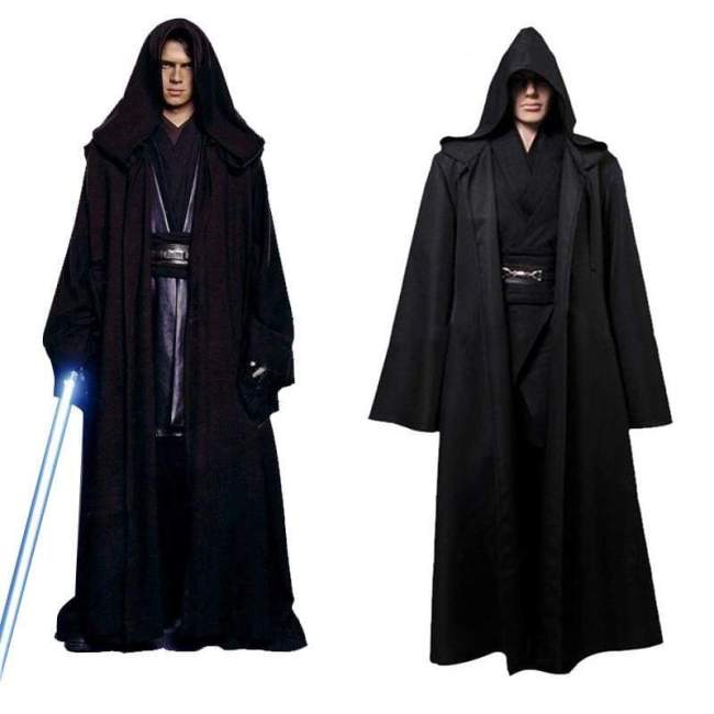 Unisex Halloween Star Wars Jedi/Sith Knight Cloak Cosplay Adult/Kids Hooded Robe Cloak Cape Halloween Cosplay Costume