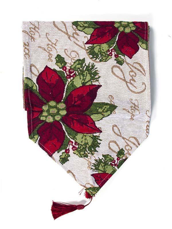 Embroidered Christmas Table Runner Christmas Decoration