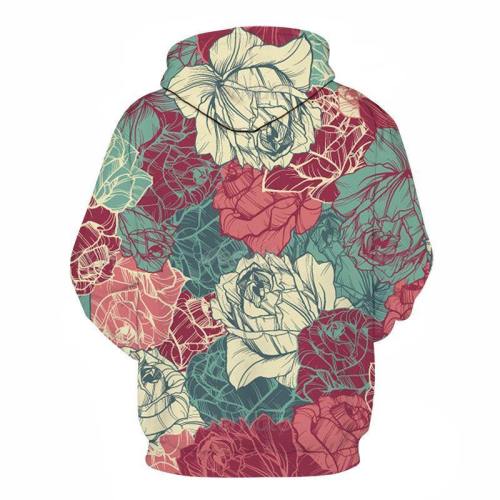 Floral 3D - Sweatshirt, Hoodie, Pullover