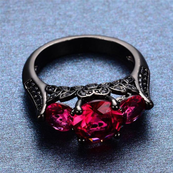 Black Gold-Filled  Pink Ring Version 3.0