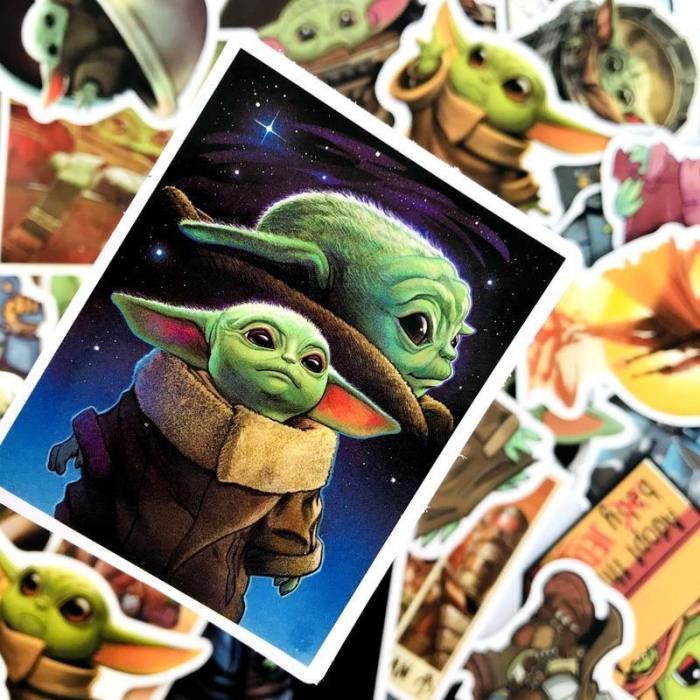 Star Wars The Mandalorian Baby Yoda Home Decoration Laptop Stickers