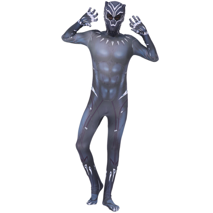 Marvel Superhero Black Panther Halloween Bodysuit Cosplay Costumes