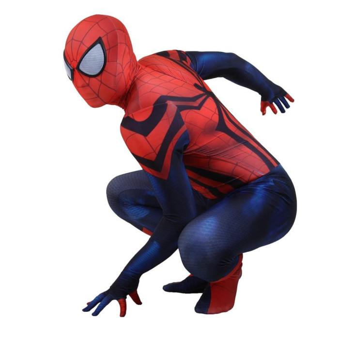 Adult Kids Ben Reilly Spider Man Cosplay Costume Spiderman Bodysuit