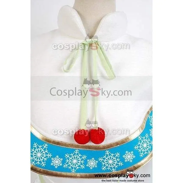 Vocaloid Snow Miku Dress Outfit Cosplay Costume