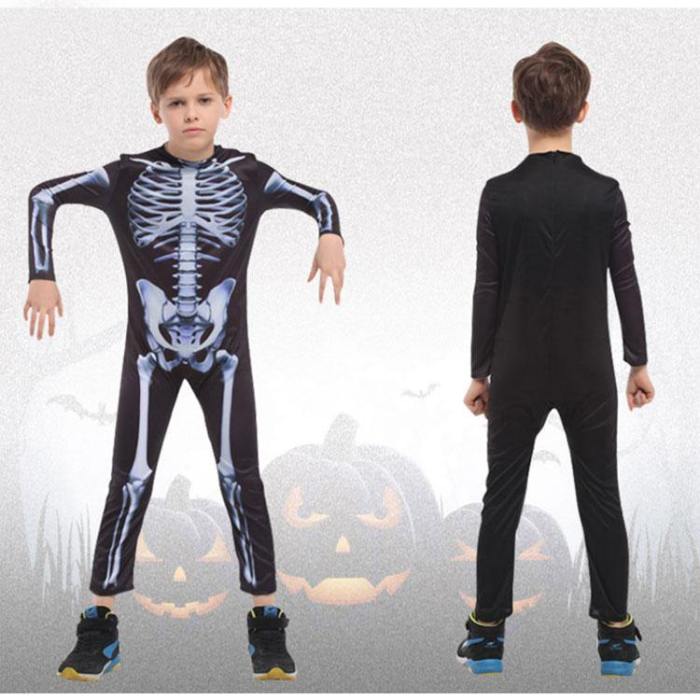 Halloween Family Scary Demon Devil Skull Skeleton Costumes Jumpsuit