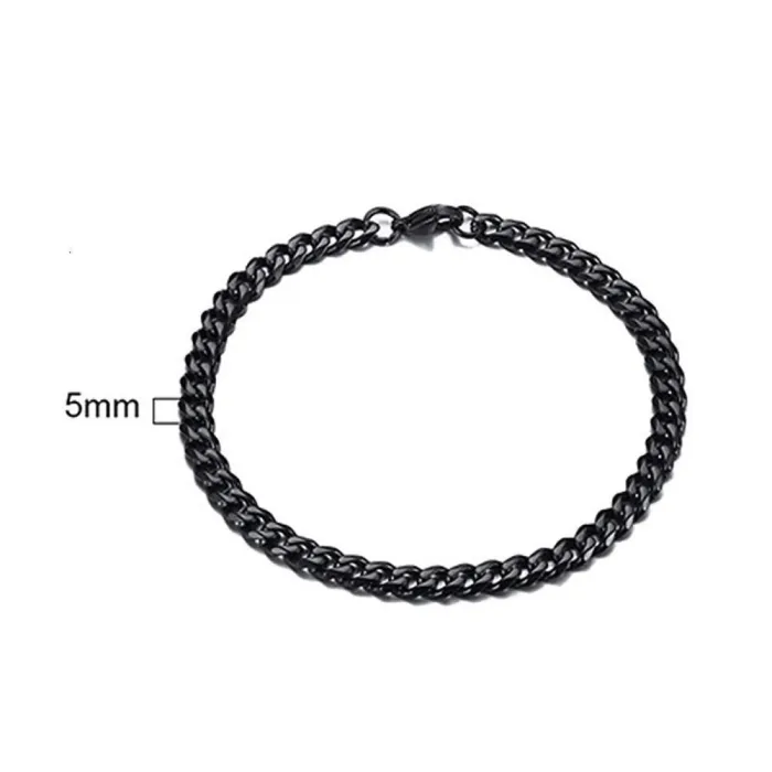 High-Fashion Stainless Steel Curb Chain Bracelet