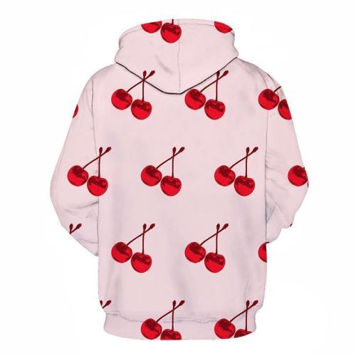 Red Cherries 3D Sweatshirt Hoodie Pullover
