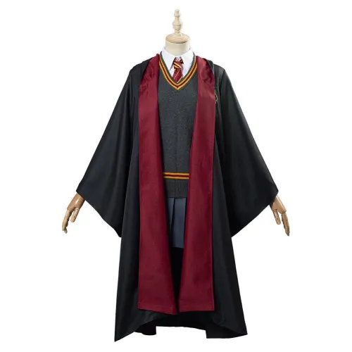 Harry Potter Hermione Granger Gryffindor School Uniform Women Robe Cloak Outfit Halloween Carnival Costume Cosplay Costume