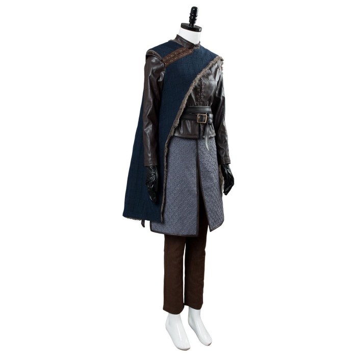 Game Of Thrones Arya Stark Season 8 S8 Outfit Cosplay Costume Adult