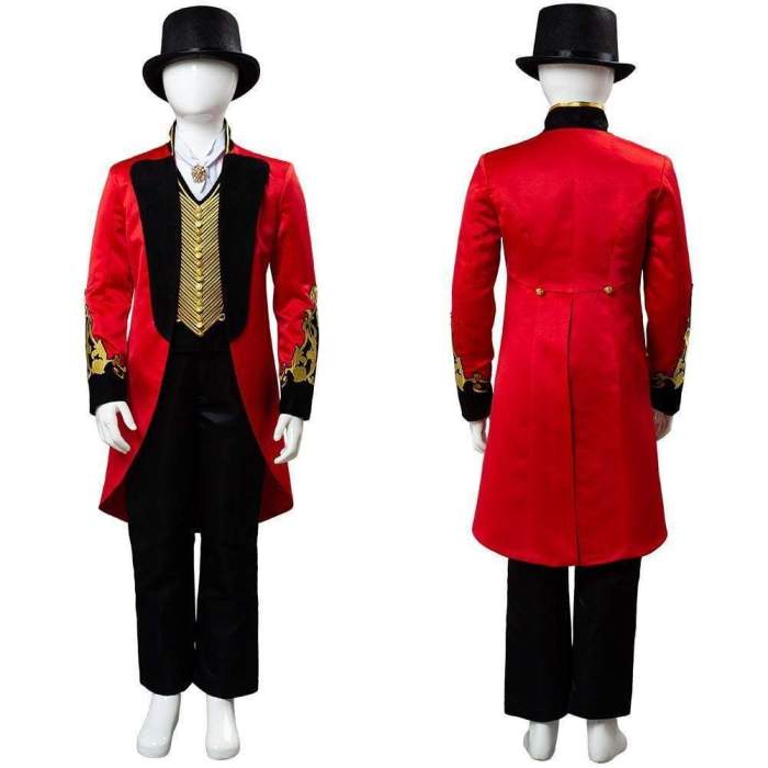 Movie The Greatest Showman P.T. Barnum Cosplay Costume For Kids