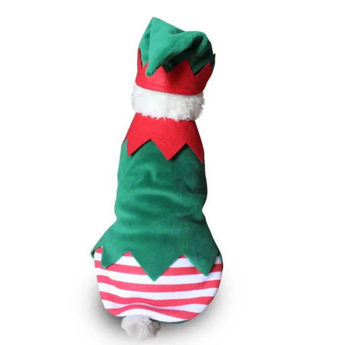 Christmas Elf Dog Costume For Pet Cosplay Suit