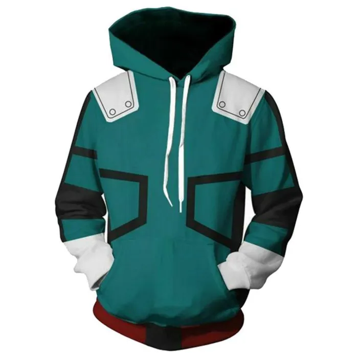 Boku No Hero Academia My Hero Academia Izuku Midoriya Hooded Jacket Sweatshirt