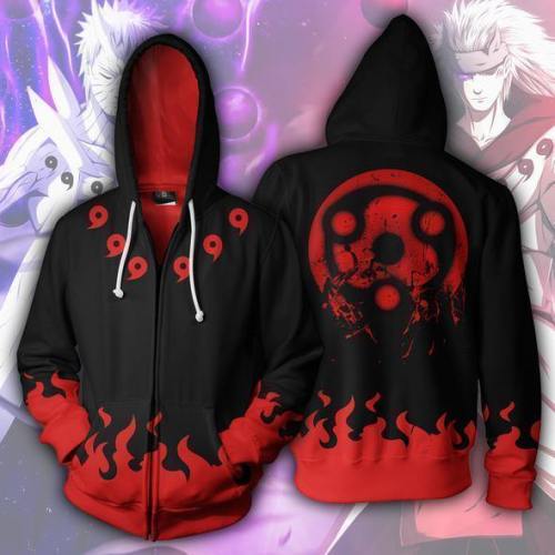 Madara Mangekyou Zip Up Hoodie