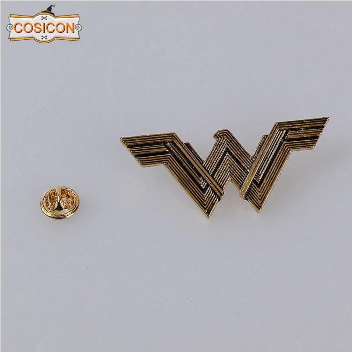 Justice League The Flash Wonder Woman Superman Aquaman Badge Brooch