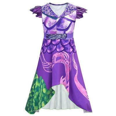 Descendants 3 Girls Princess Fairy Ball Gown Party Fancy Dress Cosplay