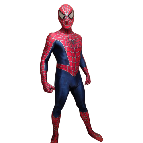 Raimi Spider-Man Peter Parker Jumpsuit Bodysuit Superhero Cosplay Costume Males Females