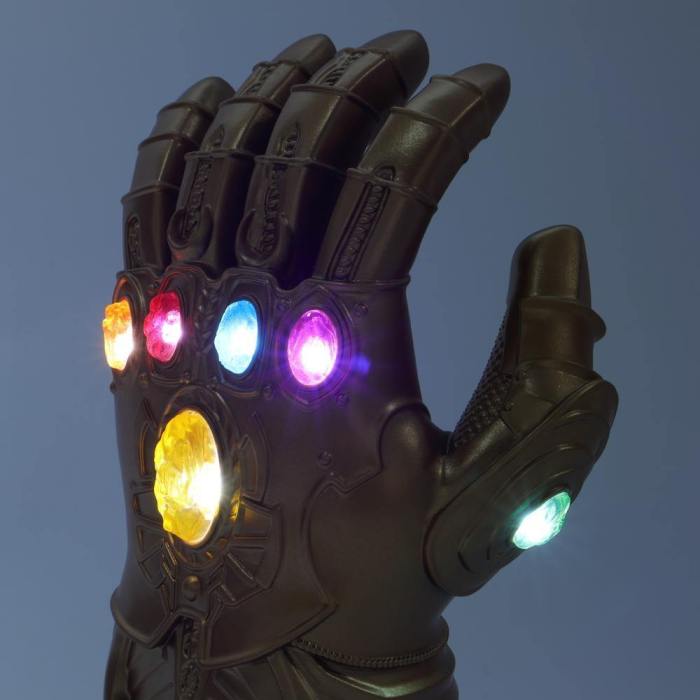 Thanos Glove Avengers Endgame Thanos Infinity Gauntlet Cosplay Gloves Latex Led Glove Kids Adult Unisex Toy New
