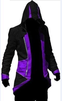 Assassins Creed Cosplay Adult Men Women Streetwear Hooded Jacket Coats Outwear Costume Edward