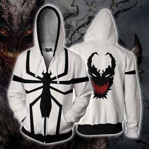 Spider-Man Hoodie - Anti Venom Zip Up Hoodie