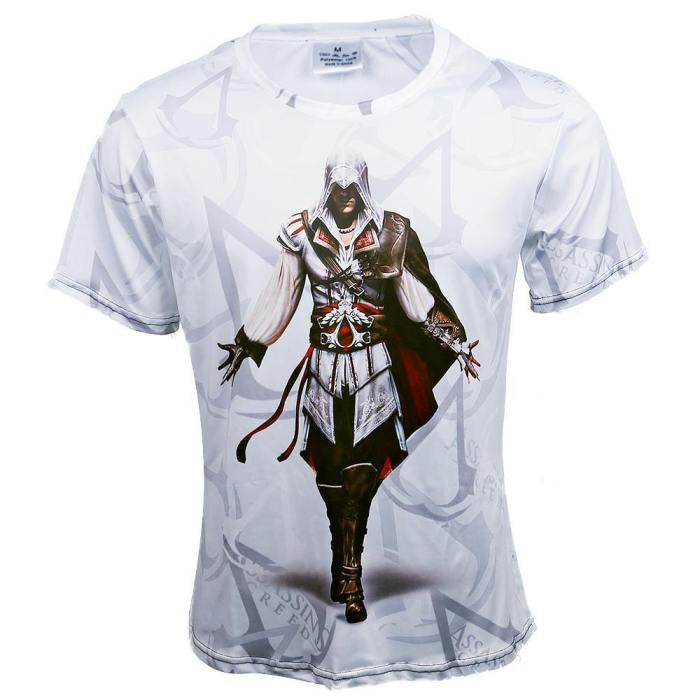 Assassin'S Creed Short Sleeve  Tee  T Shirt Halloween Party Costume