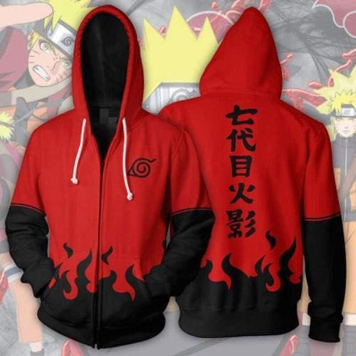 Naruto Hoodie - Nana Daime Hokage Zip Up Hoodie