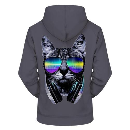 Dj Cat 3D - Sweatshirt, Hoodie, Pullover
