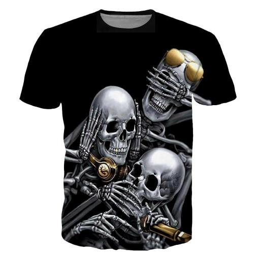 Card Game King And Queen Skull 3D Shirt And Hoodie