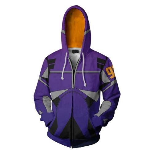 Unisex Alita Ready For Battle Hoodies Battle Angel Zip Up 3D Print Jacket Sweatshirt