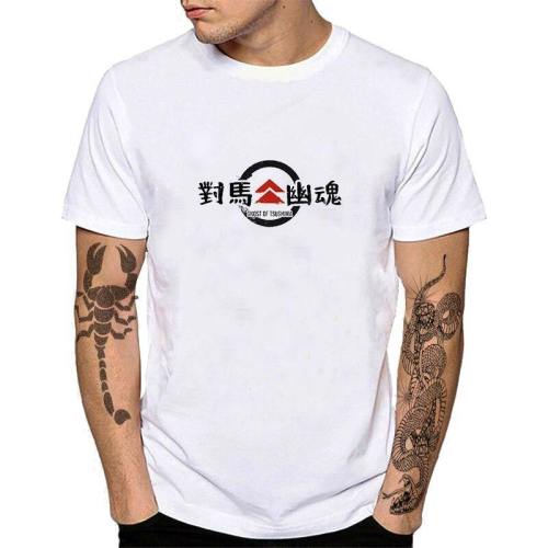 Game Jin Sakai Ghost Of Tsushima Katana Samurai Ronin Tops T-Shirts