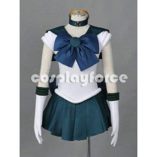 Sailor Moon Sailor Neptune  Cosplay Costume With Two Headwears