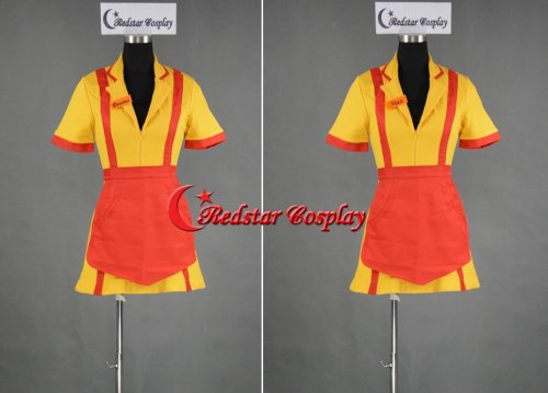 Adult Tv Show Two 2 Broke Girls Max / Caroline Diner Waitress Cosplay Costume Custom In Any Size