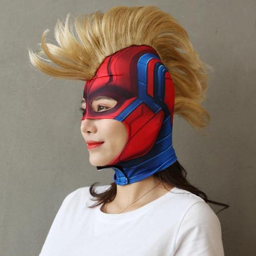 Captain Marvel Helmet Cosplay Carol Danvers Halloween Costume Props