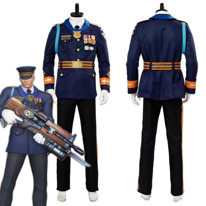 Overwatch Officer 76 Skin Cosplay Costume
